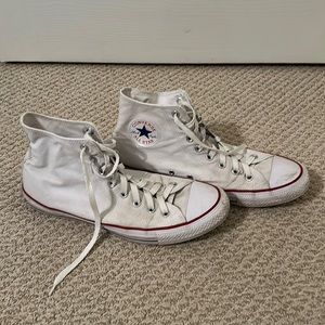 Converse high top white mens size 11.5
